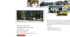 Desktop Screenshot of donnercreekmobilehomepark.com